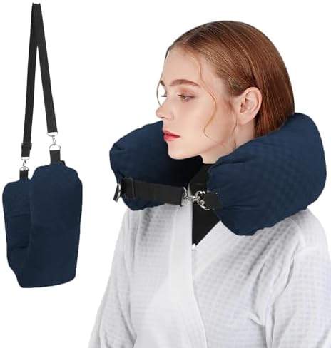 Stuffable Neck Pillow for Travel, Packable Neck Pillow by NK+HealthCare