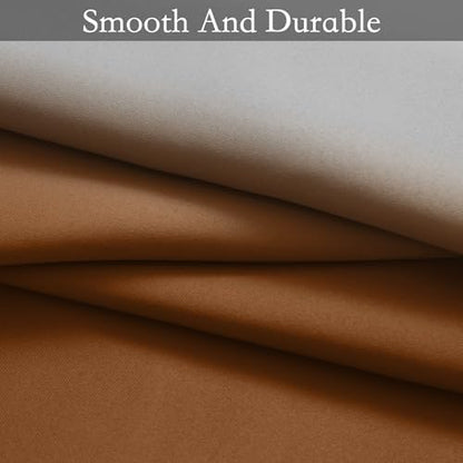 SimpleHome Burnt Orange to Grey White Ombre Room Darkening Curtains 63 Inch - Image 6