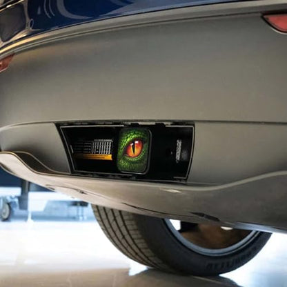 Swono Dragon Rear Hitch Cover Cute Dinosaur Green Dragon Eye Car Hitch Receiver - Image 4