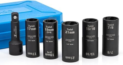 NEIKO 02340A Twist Socket Set, SAE & Metric, 1/2 Inch Dr. Impact Flip, 6 Point - Image 4