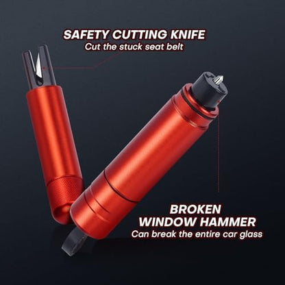 LANBOUY 2 Pack Car Window Breaker Seatbelt Cutter Tool, Glass Breaker Hammer - Image 7