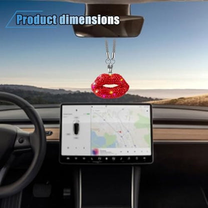 Bling Lip Diamond Car Hanging Accessories - Image 4