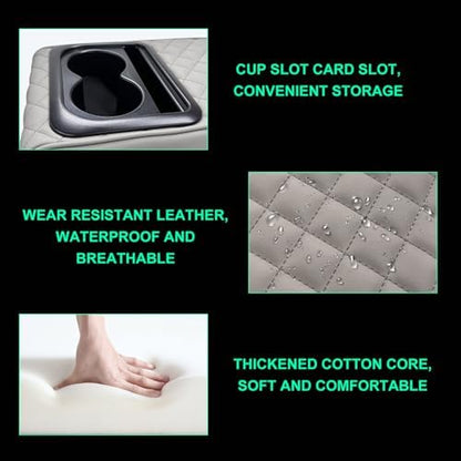 Car Center Console Armrest Pillow, Memory Foam Auto Armrest Box Cover - Image 3