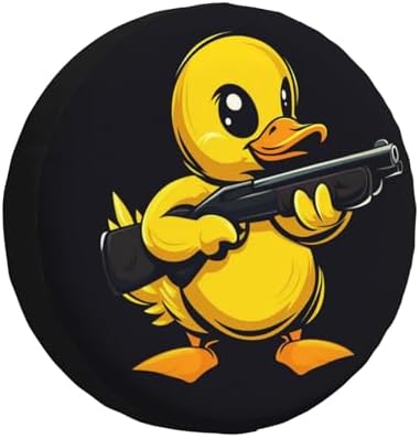 Funny Duck Spare Tire Cover Weatherproof Universal Wheel Protectors Cute Duck by Unknown
