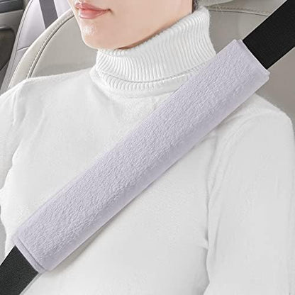 LACDL Extra Long Seatbelt Cover Super Soft Furry by LeadingAComfortableDrivingLife