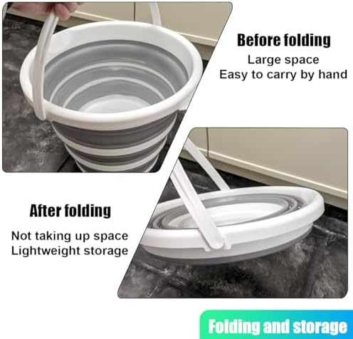 ZIMISI Car Collapsible Bucket, 10L 2.6 Gallon Foldable Car Wash Bucket - Image 4