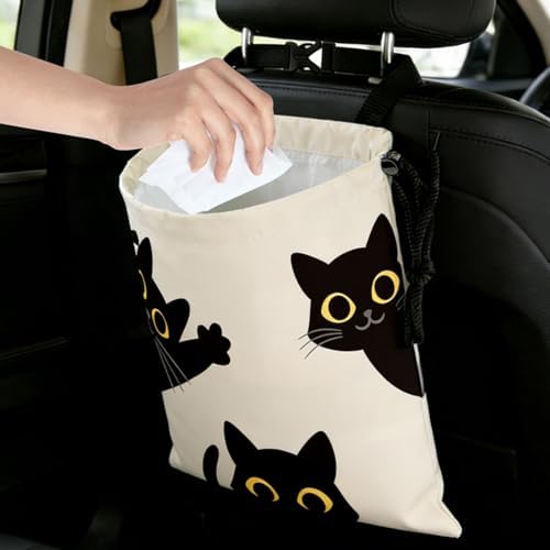 Three Black Cats Car Trash Bag - Image 6