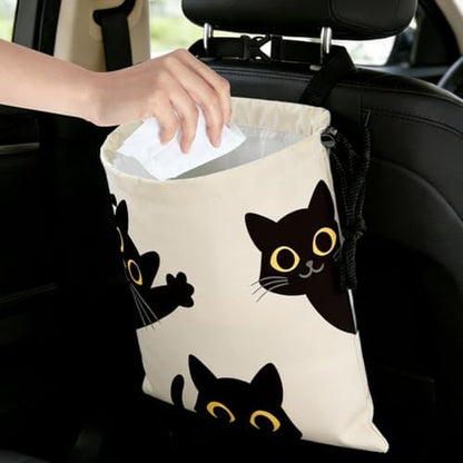 Three Black Cats Car Trash Bag - Image 6