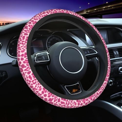 Leopard Print Steering Wheel Cover Anti-Slip Universal - Image 6