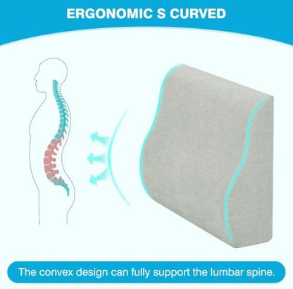 Lumbar Support Pillow for Recliner & Back Pillow for Couch, Dual Layer Memory - Image 6