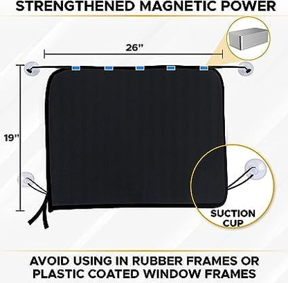 EcoNour Magnetic Car Sun Shade Side Window | Rear Window Sun Shade - Image 4