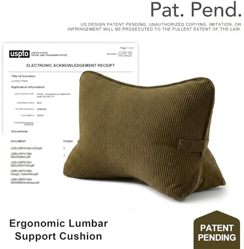 Pat. Pend. Corduroy Triangle Back Pillow - Image 2