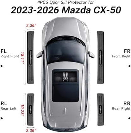 4PCS Door Sill Protector Compatible - Image 7