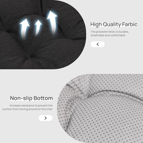 Love's cabin Memory Foam Chair Cushions Set of 4, 19 Inch - Image 4