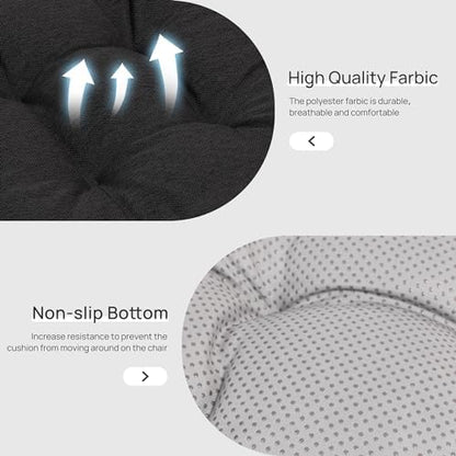 Love's cabin Memory Foam Chair Cushions Set of 4, 19 Inch - Image 4