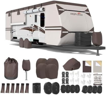 Travel Trailer Cover 35-38 ft 9 Layers Camper Cover by Unknown