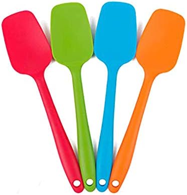 4 Piece Silicone Spatulas Heat Resistant 11inch Large Rubber Spatulas - Image 2