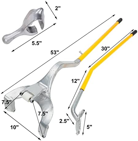 BLACKHORSE-RACING 22.5" to 24.5" Tire Changer Mount Demount Removal Tool - Image 2