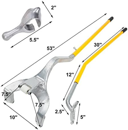 BLACKHORSE-RACING 22.5" to 24.5" Tire Changer Mount Demount Removal Tool - Image 2