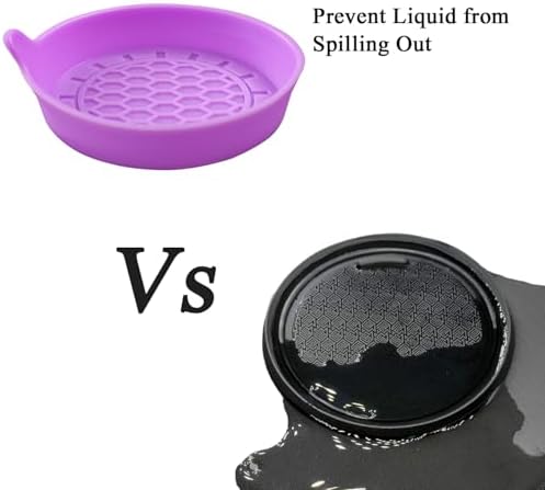 Amooca 2-Pack Spill-Proof Cup Coasters Non-Slip Car Cup Holder Inserts - Image 3