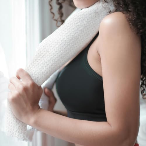 YOUKE OLA 40 Pack Sublimation White Towels Waffle Weave Kitchen Towels Blanks - Image 4