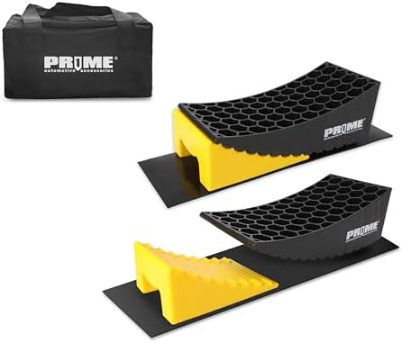 PR1ME RV Leveling Blocks, Heavy Duty Camper Leveler Kit, 2 Pack Curved RV by Prime1