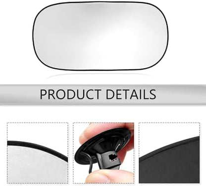 Car Rear Window Sun Shade, 39.37"x19.76" 210T Titanium Silver Foldable Sun Shade - Image 3