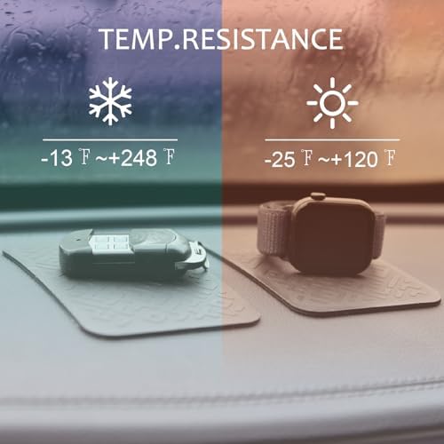 Car Dashboard Non Slip Mat, Brlvget Anti Slip Gel Pad, Cell Phone, Coins 5.3 x - Image 5