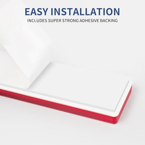 10 Pack Red Reflectors Self-Adhesive Rectangular, Quick Mount - Image 5