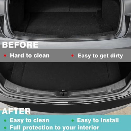 BestEvMod 2026 2025 2024 Tesla Model 3 Upgrade Rear Bumper & Trunk Sill Cover - Image 6