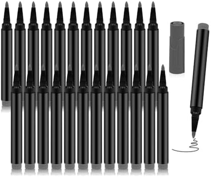 24 PCS Grey Liquid Chalk Markers Wet or Dry Erase Fine Tip Neon Pens by Unknown