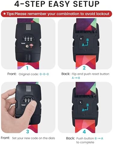 Travelkin Luggage Straps TSA Approved, Suitcase Straps - Image 6