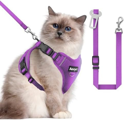 Cat Harness and Leash for Walking, The Upgrade Can be Adjusted in Four by Unknown