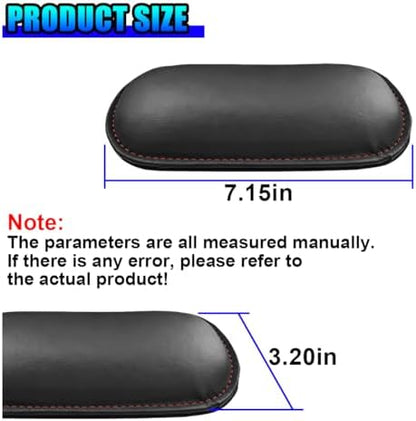 Craedli 2PCS Car Door Armrest Pads, Leather Memory Foam Knee Cushion Pad - Image 2