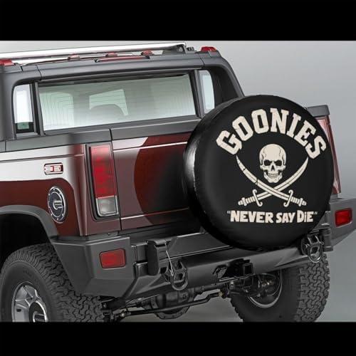 Pirates Never Say Die Spare Tire Cover Wheel Protector Universal Fit - Image 3