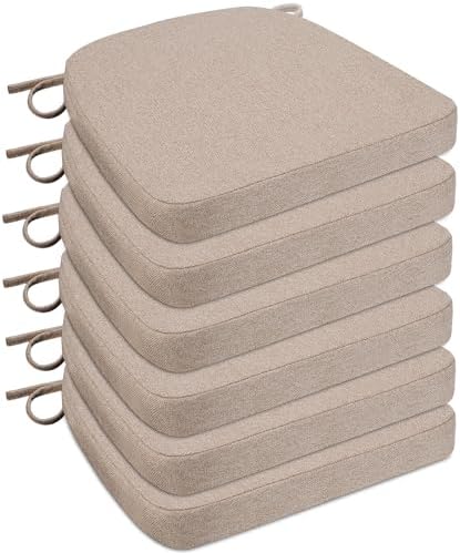 Sunsleek Chair Cushions for Dining Chairs D-Shaped Seat Cushions Chair Pads by Sunsleek