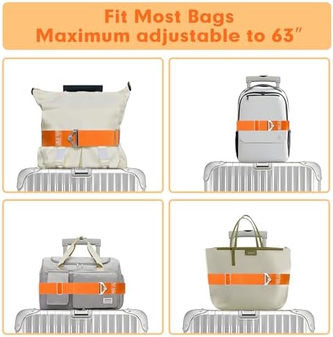 2-in-1 Travel Strap for Luggage Over Handle, Luggage Belt for Carry on Bag - Image 3