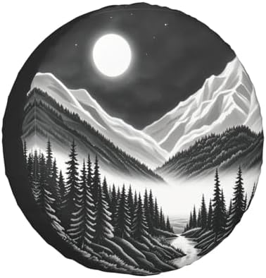 Mountain Lake Tree Landscape Spare Tire Cover Weatherproof Wheel Tire Cover by Unknown