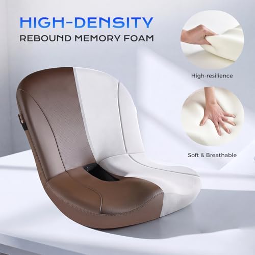 Coverado Car Seat Cushion and Lumbar Support Pillow One Piece, Napa Leather - Image 5