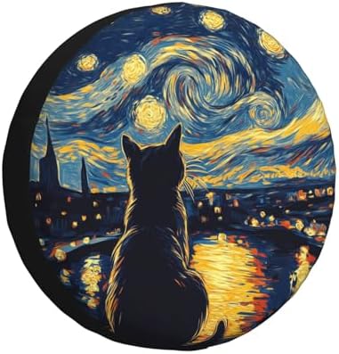Cat Spare Tire Cover Waterproof Wheel Cover 16 Inch Universal Fit by Unknown