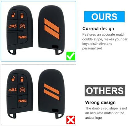 Key Fob Cover for Dodge Accessories 5 Button Key Fob Case - Image 2