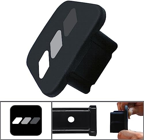 2 Inch Tri-Color 3 Color Logo Trailer Hitch Tube Cover Plug Cap, Rubber - Image 2