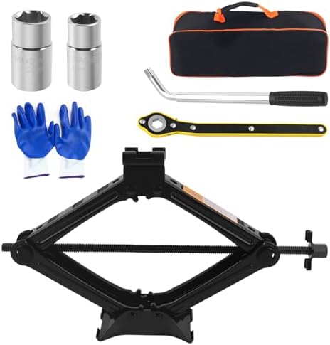 2 Ton Scissor Jack for Car Set Heavy Duty, Portable Car Jack Kit Includes by IHOTDER