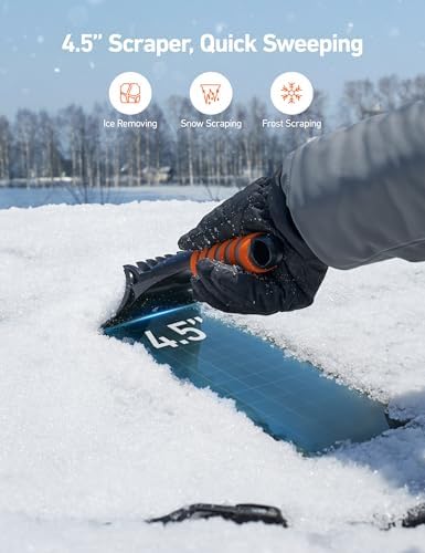 AstroAI Ice Scraper for Car Windshield, Snow Scraper - Image 2