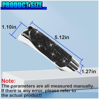 Bling Car Handbrake Cover, ABS Rhinestone Automotive Brake Levers Anti-Scratch - Image 2
