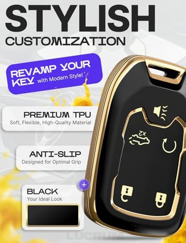 Lucrum Compatible with Chevy, Buick Key Fob Cover & Keychain - Image 3