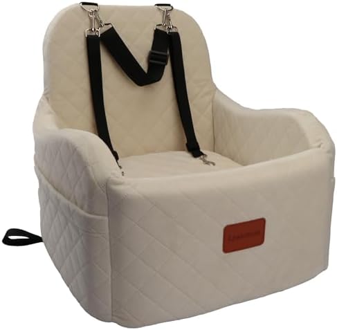 Lealchum Dog Booster Car Seat, Ultra Soft Fabric & Filling Memory Foam by Lealchum