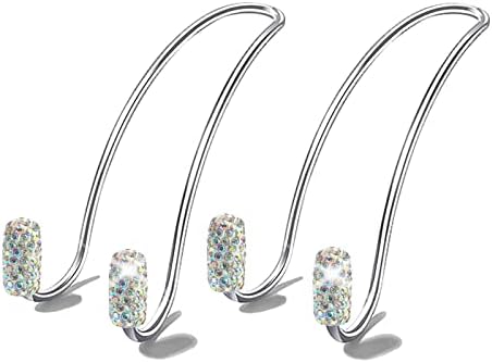 2026 Upgraded Bling Auto Hooks, Car Hangers Organizer Seat Headrest Hooks，Bag by Guoord