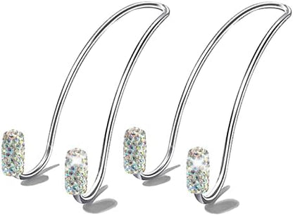 2026 Upgraded Bling Auto Hooks, Car Hangers Organizer Seat Headrest Hooks，Bag by Guoord