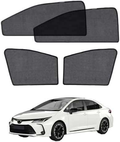 Car Window Shade for Toyota Corolla 2019-2024, 4 Pack Magnetic Mesh Sun Shades by Unknown